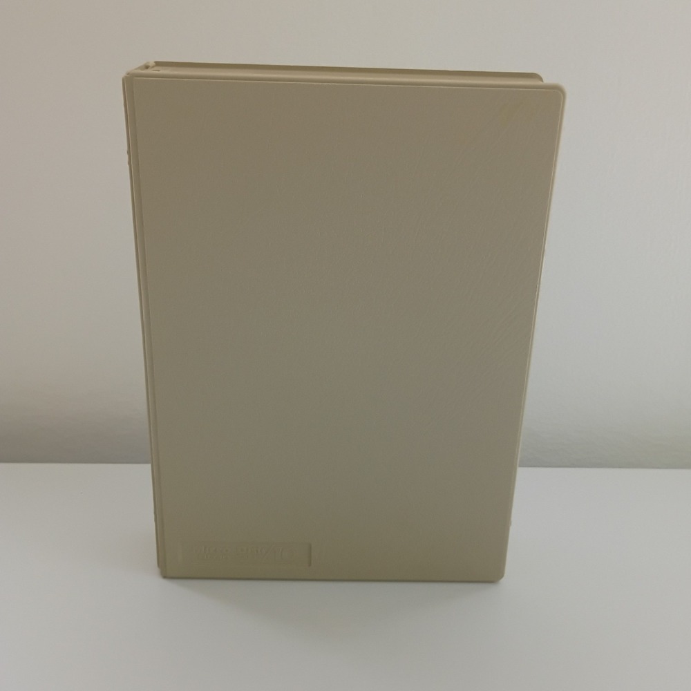 Vintage 3.5" Floppy Disk Storage Case Tan Micro Disk/10 Library Case GUC - Picture 2 of 9